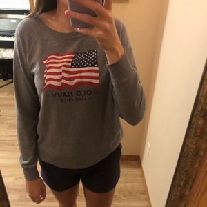 Old navy light crew neck sweatshirt